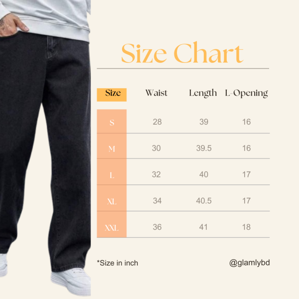 JEANS BLACK PREMIUM BAGGY - Image 4