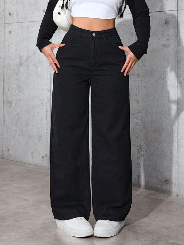 Casual high waist straight leg JEANS! - Image 3