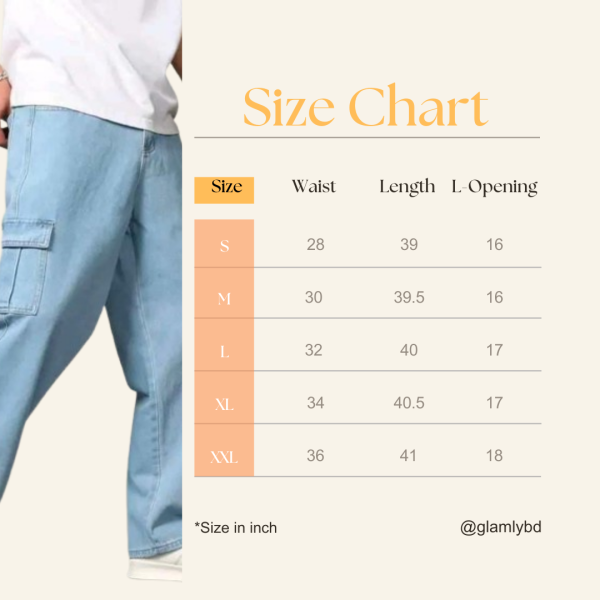 Light Premium cargo Baggy jeans - Image 5